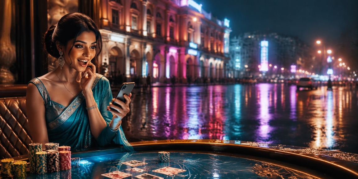 Delhi Connaught Place casino baccarat scene with saree fashion