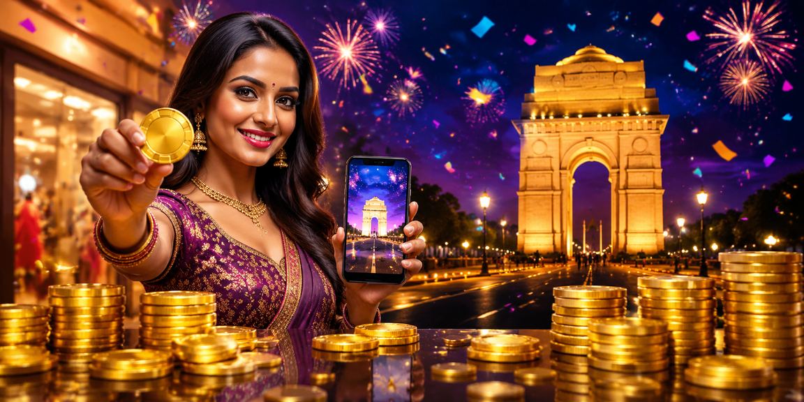 Delhi India Gate scene showing mobile betting convenience