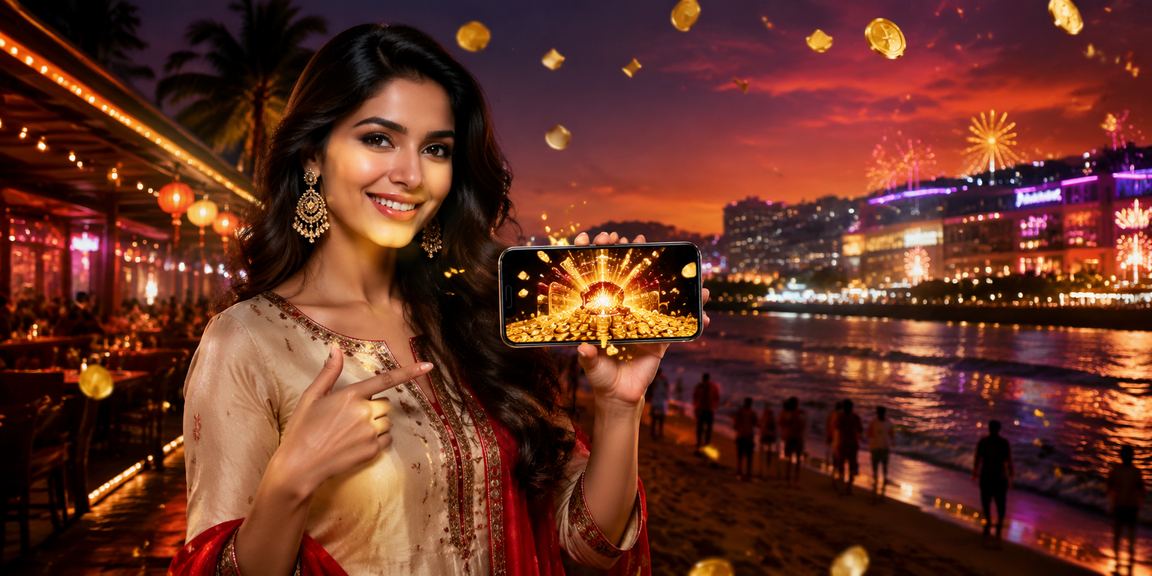 Mobile Rummy gameplay near Goa beach using 7200u app